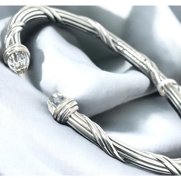 Peter Thomas Roth Topaz Sterling Silver Bangle Bracelet (2.75 cts, Natural) NWT - Picture 1 of 16
